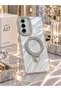 Samsung Galaxy A57 Compatible Premium Stone Glossy Pearlescent Case with Stand – Camera Frame, Stylish Design, Shock Absorbing - 2