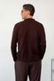 Men's Shirt Collar Buttoned Double Pocket Cardigan Brown - 26121 - 5