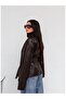 Belted Faux Leather Jacket - 5