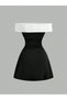 Rochie mini, negru - 3