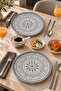 Linear 27 cm Set of 2 Porcelain Serving Plates - 6