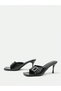 Heeled clogs, black - 3