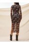 Rochie midi, mix culori - 2