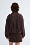 Zippered Stand Collar Jacket C3649 - 6