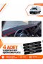 Iveco Daily (2011-2014) Compatible Front Glove Box Protection Cover Carpet Cover - Black-Red - Iv001