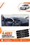 Kia Ceed (2013-2019) Compatible Front Torpedo Protection Case Carpet Protective Cover - Black-Blue - Ki004