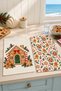 Gingerbread Cookie House Patterned 2-Piece Kitchen Towel Set 40X60 - 7