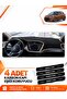 Hyundai̇ İ20 (2014-2020) Compatible Front Cover Glove Box Protection Protector Carpet - Black-Beige - Hu002