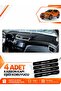 Nissan X-Trail (2013-2020) Compatible Front Chest Glove Box Protection Cover Carpet Protector - Black-Grey - Ni020