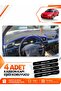 Mazda 323 Fami̇li̇a Covered (1994-1998) Compatible Front Torpedo Protection Cover - Black-Blue - Ma003