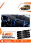 Citroen Berli̇ngo M49 (1996-2001) Compatible Front Torpedo Protection Case Carpet Cover - Black-Blue - Ci002