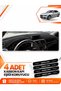 Bmw F30 (2010-2018) Compatible Front Chest Torpedo Protection Cover Carpet Protective Panel - Black-Grey - Bm005