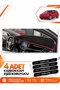 Opel Astra K (2015-2021) Compatible Front Torpedo Protection Case Carpet Cover - Black-Red - Op005