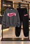 Baddie Unisex Printed Sweatshirt and Sweatpants Oversize Premium Set - 2
