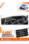 Ford Transit Custom (2012-2020) Compatible Front Cover Console Protection Mat - Black-Beige - Fo033