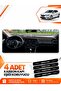 Renault Megane 4 (2016-2024) Compatible Front Dashboard Protection Cover Carpet Protector - Black-Grey - Re041