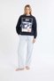 Cotton Sweatshirt With Ski Landscape Pattern - 3