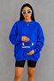 3 Yarn Combed Cotton Baby Loadi̇ng Printed Maternity Sweatshirt Jq5