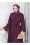 Buttoned Belted Lined Hijab Dress Rc6061 - 6