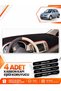 Nissan Micra March (2005-2010) Compatible Front Glove Box Protection Cover Carpet Cover - Black-Red - Ni007
