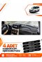 Fi̇at Doblo (2007-2015) Airbag Compatible Large Screen Compatible Front Dashboard Protection Cover - Black-Grey - Fi022