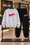 Baddie Unisex Printed Sweatshirt and Sweatpants Oversize Premium Set - 2
