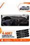 Hyundai Getz (2002-2011) Compatible Front Torpedo Protection Case Carpet Cover - Black-Brown - Hu021