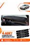 Renault Megane 1 (1995-2003) Compatible Front Glove Box Protection Cover - Black-Brown - Re038