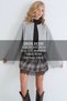 Women's grey open-front short unlined steel jacket alc-x15882 - 2