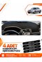 Ford Mondeo 3 (2000-2007) Compatible Front Cover Dashboard Protection Protector Cover Carpet - Black-Beige - Fo036