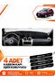 Dacia Sandero (2010-2015) Compatible Dashboard Protection Protective Cover Carpet Cover - Black - Da005