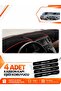 Volkswagen Transporter T5 Double Cab (2003-2016) Compatible Glove Box Cover - Black-Red - Vw027-1
