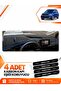 Renault Kangoo (2023-2026) Compatible Front Torpedo Protection Carpet Cover - Black-Blue - Re053