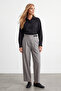 Women's black knit button detailed shirt alc-x15897 - 3