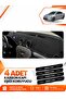 Ford Mondeo Mk4 (2008-2014) Compatible Dashboard Protection Protective Cover Carpet Cover - Black - Fo021
