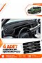 Ford Courier (2024-2027) Compatible Front Chest Glove Box Protection Cover Carpet Protector - Black-Grey - Fo037