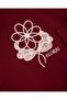 Girl's Floral Printed 6-7-8-9-10 Years Old Scallop Lace Detailed 2-Piece Compact Stylish Top and Bottom Tracksuit Set - 5
