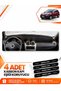 Dacia Sandero (2010-2015) Compatible Front Glove Box Protection Cover Carpet Cover - Black-Brown - Da005