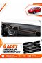 Volkswagen Golf 5 (2003-2009) Compatible Front Torpedo Protection Cover - Black-Brown - Vw010