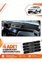 Nissan Qashqai J11 (2013-2020) Compatible Front Cover Glove Box Protection Mat - Black-Beige - Ni017