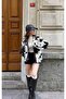 Robin women's leather trimmed, lined, short faux plush fur coat