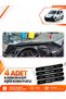 Peugeot Bi̇pper (2007-2020) Compatible Front Chest Glove Box Protection Cover Carpet Protector - Black-Grey - Pe020