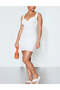 Rochie mini, alb - 3