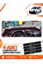 Peugeot Bi̇pper (2007-2020) Compatible Front Torpedo Protection Case Carpet Cover - Black-Red - Pe020