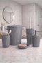 Ridge 5-Piece Bathroom Set Gray Color