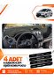 Mitsubishi Colt Screened (2004-2013) Compatible Front Torpedo Protection Cover Carpet - Black-Grey - Mi006