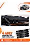 Mercedes W123 (1976-1985) Compatible Front Cover Glove Box Protection Protector Cover Carpet - Black-Beige - Mb010