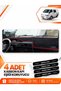Mitsubishi L300 (2000-2010) Compatible Front Torpedo Protection Case Carpet Cover - Black-Red - Mi011