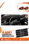 Renault Clio 5 (2019-2026) Compatible Front Torpedo Protection Case Carpet Cover - Black-Brown - Re019