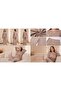 Large Size Patterned V-Neck Viscose Comfortable Flexible Women's Pajama Set